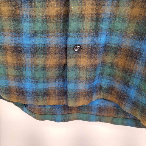 ペンドルトン PENDLETON 50S ウールオンブレチェックボタンダウンシャツ メンズ JPN:XL