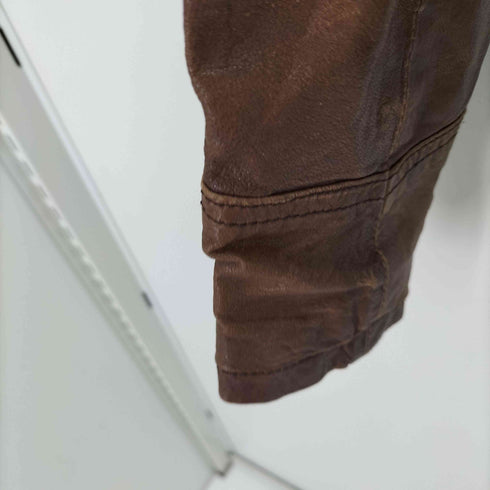 VERO MODA TEMPLE LUCKLY SHORT LEATHER JACKET シープレザージャケット VINTAGE レディース 165/84A