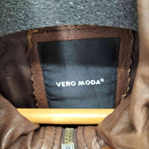 VERO MODA TEMPLE LUCKLY SHORT LEATHER JACKET シープレザージャケット VINTAGE レディース 165/84A