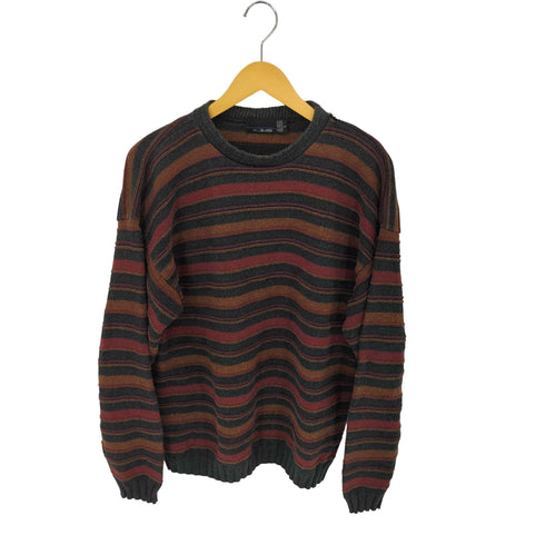 BILLBLASS 90S USA製 コットン混アクリル マルチカラー 3D ボーダーニット メンズ JPN:L