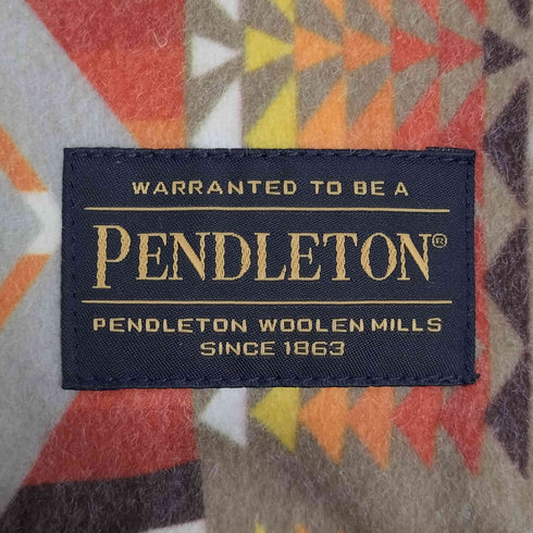 ペンドルトン PENDLETON 総柄 リバーシブル ダウン ネックウォーマー レディース