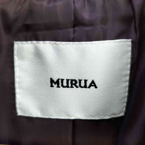 ムルーア MURUA チェックロングコート レディース FREE