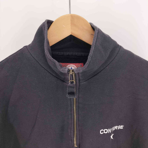 コンバース CONVERSE 90-00S ロゴ 刺繍 ハーフジップ スウェット メンズ