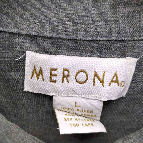 メローナ MERONA 90S レーヨンレギュラーカラーシャツ メンズ JPN:L