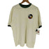 ステューシー Stussy 90S USA製 紺タグ ラスタカラー サッカー プリント リンガー S/S Tシャツ トリム メンズ import:XL