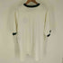 ステューシー Stussy 90S USA製 紺タグ ラスタカラー サッカー プリント リンガー S/S Tシャツ トリム メンズ import:XL