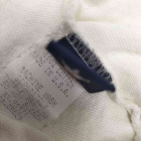 ステューシー Stussy 90S USA製 紺タグ ラスタカラー サッカー プリント リンガー S/S Tシャツ トリム メンズ import:XL