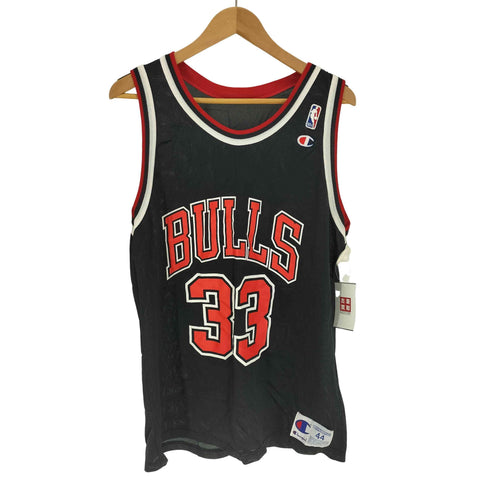 チャンピオン Champion 90S USA製 BULLS No.33 バスケットボール メッシュ ゲームシャツ メンズ US:44