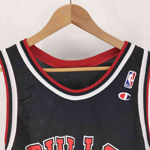 チャンピオン Champion 90S USA製 BULLS No.33 バスケットボール メッシュ ゲームシャツ メンズ US:44