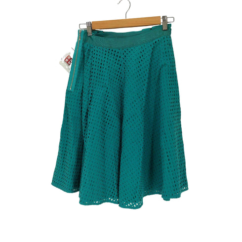 ランバンオンブルー LANVIN en Bleu メッシュフレアスカート レディース 38