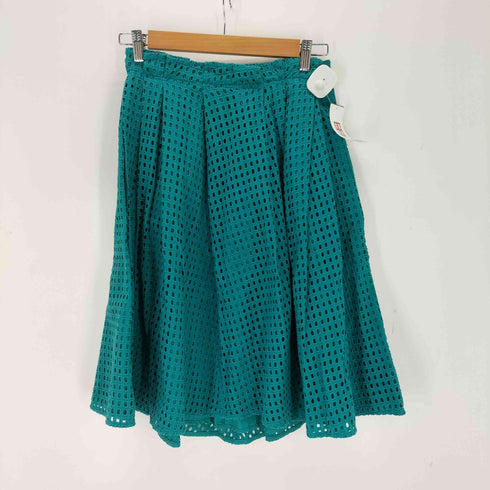 ランバンオンブルー LANVIN en Bleu メッシュフレアスカート レディース 38