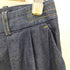 ジルサンダーネイビー JIL SANDER NAVY イタリア製フロントタックデニムワイドパンツ レディース 38
