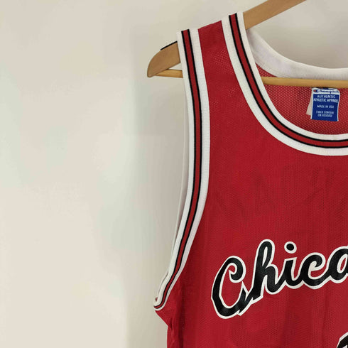 チャンピオン Champion 90S USA製 CHICAGO 50周年 メッシュ バスケットボール ユニフォーム ゲームシャツ メンズ US:44