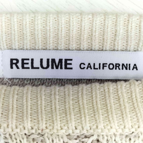ジャーナルスタンダードレリューム JOURNAL STANDARD relume CALIFORNIA アモルファス ジャガードクルーネックニット メンズ JPN:L
