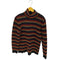 リキエルオム RYKIEL HOMME ウール100% 肩ボタン 3Dボーダー ニット レディース EUR:46