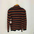リキエルオム RYKIEL HOMME ウール100% 肩ボタン 3Dボーダー ニット レディース EUR:46
