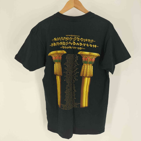 90S USA製 anvil ボディ Bridges to Babylon TOUR 97-98 公演 プリント Tシャツ コピーライト1997 メンズ import:L