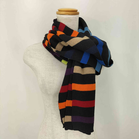 リキエルオム RYKIEL HOMME WOOL マルチカラー ボーダー マフラー メンズ FREE