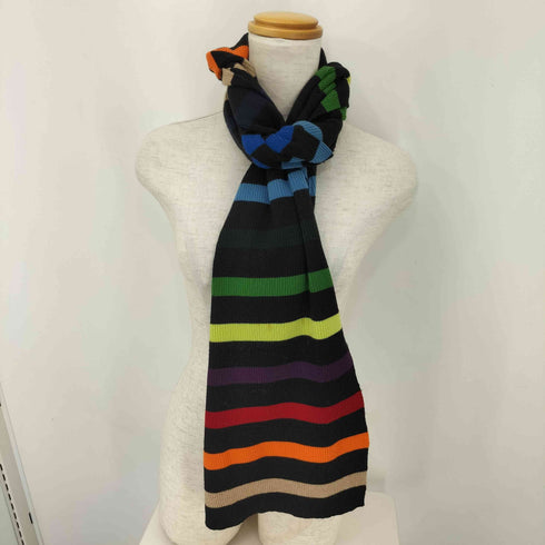 リキエルオム RYKIEL HOMME WOOL マルチカラー ボーダー マフラー メンズ FREE