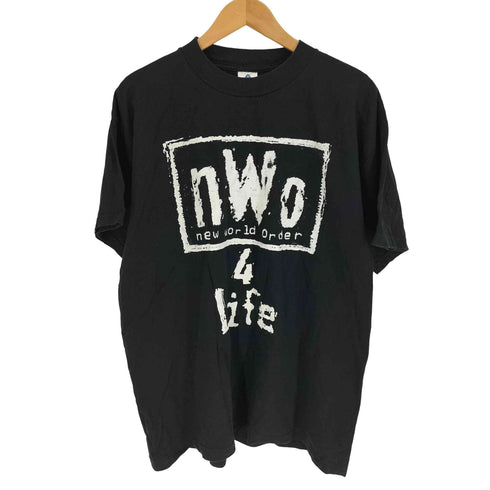 90S ALSTYLE AAAタグ 4 LIFE プロレス ヒール プリント Tシャツ メンズ import:XL