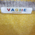 VAGIIE フロントワッペン ハーフジップ ニットセーター レディース