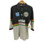 カンタベリー CANTERBURY 90S オーストラリア製 ラスタカラー ボーダー ワッペン S/S ラガー シャツ ポロ メンズ import:XL