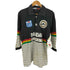 カンタベリー CANTERBURY 90S オーストラリア製 ラスタカラー ボーダー ワッペン S/S ラガー シャツ ポロ メンズ import:XL