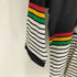 カンタベリー CANTERBURY 90S オーストラリア製 ラスタカラー ボーダー ワッペン S/S ラガー シャツ ポロ メンズ import:XL