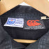 カンタベリー CANTERBURY 90S オーストラリア製 ラスタカラー ボーダー ワッペン S/S ラガー シャツ ポロ メンズ import:XL