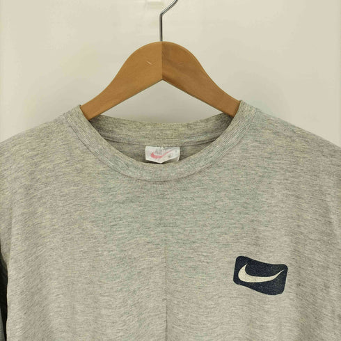 ナイキ NIKE 90S 銀タグ SWOOSH 両面 プリント L/S Tシャツ メンズ import:L