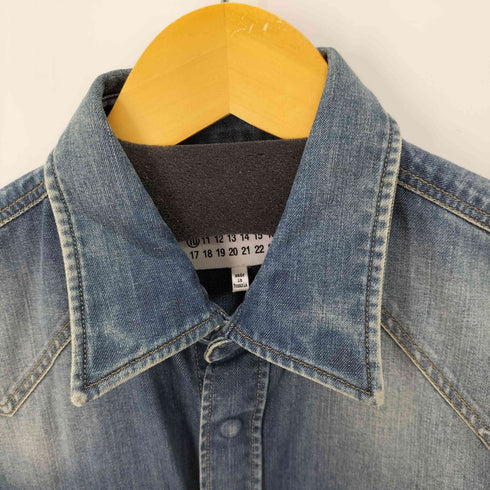 メゾンマルジェラ Maison Margiela 17SS ウエスタンデザイン L/S デニムシャツ メンズ UK:40