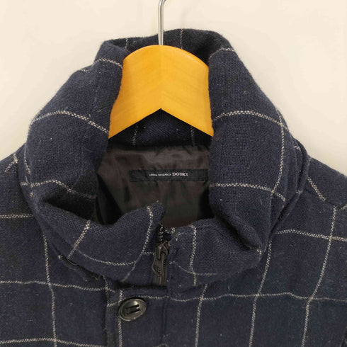 アーバンリサーチドアーズ URBAN RESEARCH DOORS チェック柄 WOOL ダウンジャケット メンズ US:38