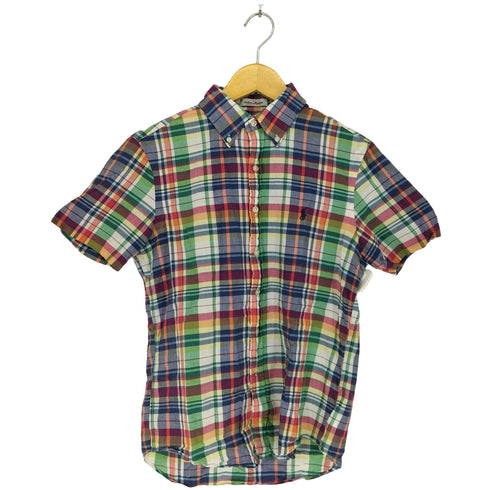 ラルフローレン RALPH LAUREN ポニー刺繍マルチカラーオックスフォードシャツ メンズ JPN:XS