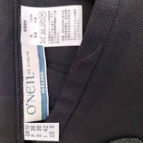 O'NEIL OF DUBLIN アイルランド製 プリーツ ウールラップスカート 無地 レディース US 8