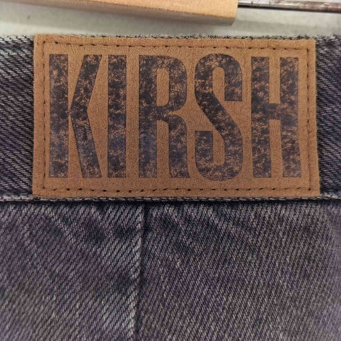 KIRSH ダブルニーブラックデニムパンツ メンズ 1