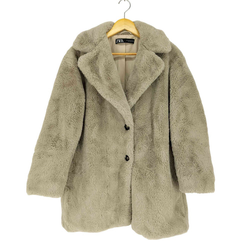 ザラ ZARA フェイクファーコート レディース import:S