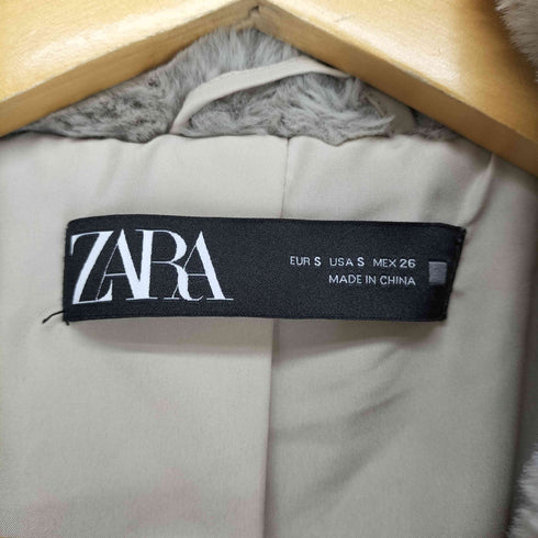 ザラ ZARA フェイクファーコート レディース import:S