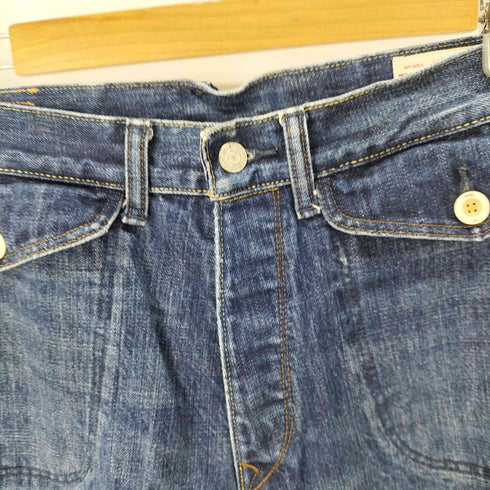エヴィス EVISU LOT.2000 ビッグカモメ ストレートデニムパンツ メンズ 32/34