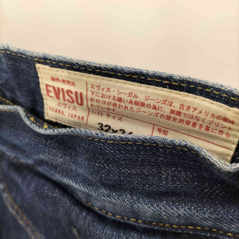 エヴィス EVISU LOT.2000 ビッグカモメ ストレートデニムパンツ メンズ 32/34