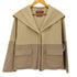 マックスマーラステュディオ MAX MARA STUDIO CUCITO A MANO カシミヤ混ダブルフェイスフーデットジャケット レディース 40