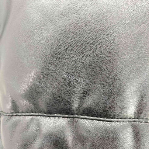 ザラ ZARA フェイクレザー パフ ダウンジャケット メンズ import:M