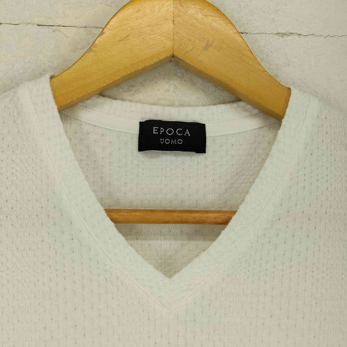エポカウォモ Epoca uomo Vネックラメカットソー メンズ EUR:46