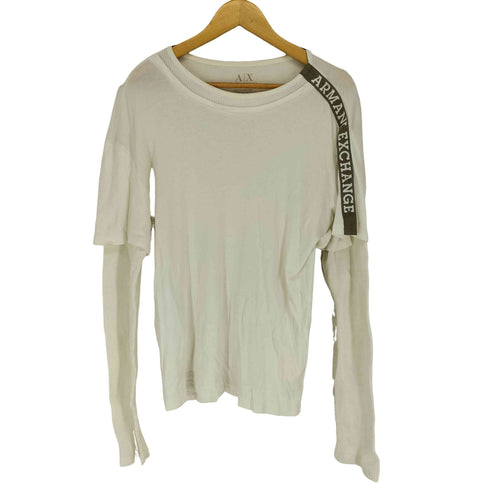 アルマーニエクスチェンジ ARMANI EXCHANGE ワッフルレイヤード 長袖カットソー メンズ JPN:M