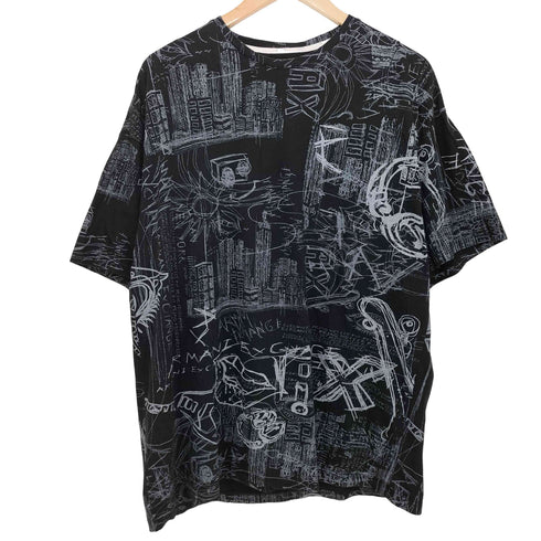 アルマーニエクスチェンジ ARMANI EXCHANGE 総柄 アートプリント クルーネック S/S Tシャツ メンズ import:M