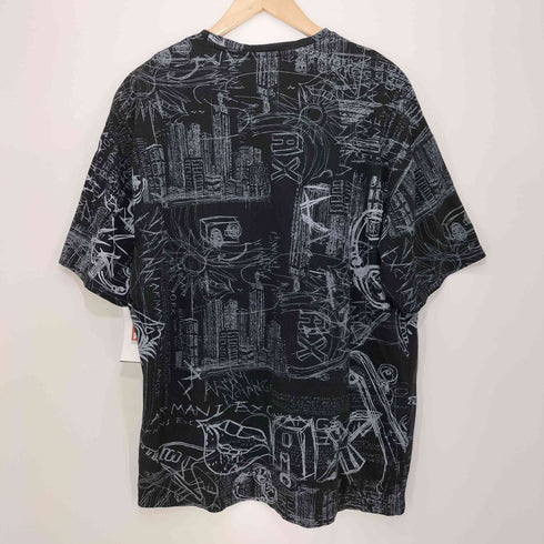 アルマーニエクスチェンジ ARMANI EXCHANGE 総柄 アートプリント クルーネック S/S Tシャツ メンズ import:M
