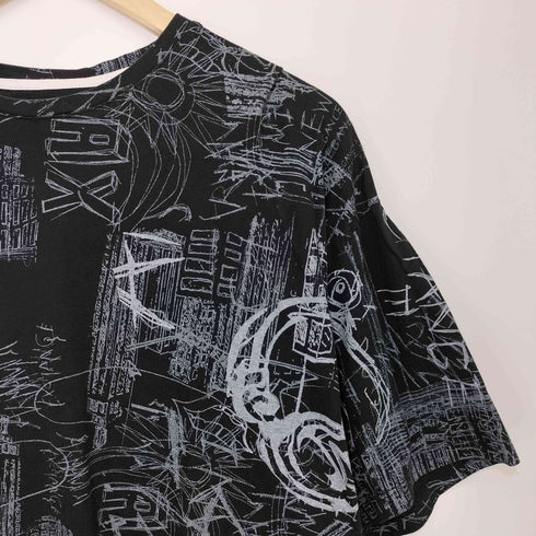 アルマーニエクスチェンジ ARMANI EXCHANGE 総柄 アートプリント クルーネック S/S Tシャツ メンズ import:M