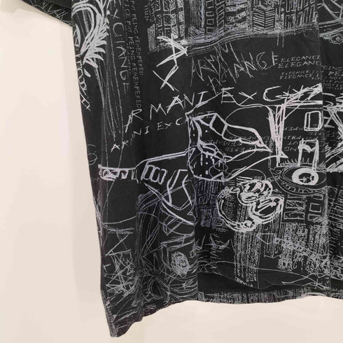 アルマーニエクスチェンジ ARMANI EXCHANGE 総柄 アートプリント クルーネック S/S Tシャツ メンズ import:M