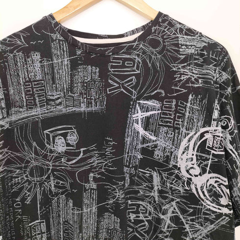アルマーニエクスチェンジ ARMANI EXCHANGE 総柄 アートプリント クルーネック S/S Tシャツ メンズ import:M