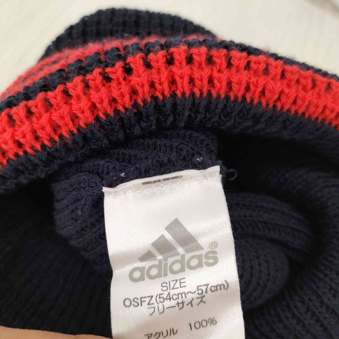 アディダス adidas パフォーマンスロゴワッチビーニー ボーダー メンズ FREE