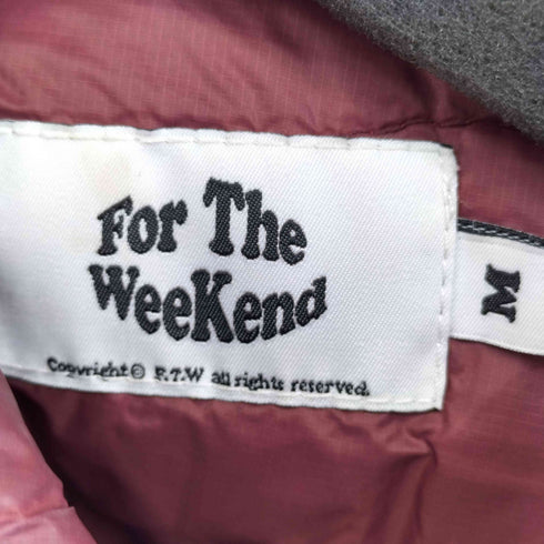 エフティダブリュー フォーザウィーケンド FTW / FOR THE WEEKEND 中綿キルティングジャケット メンズ JPN:M